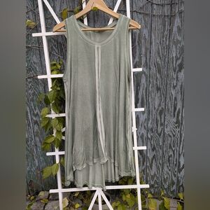 POL Sage Green Tank Top